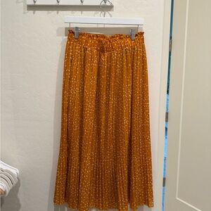 Orange Polka Dot Women's Skirt